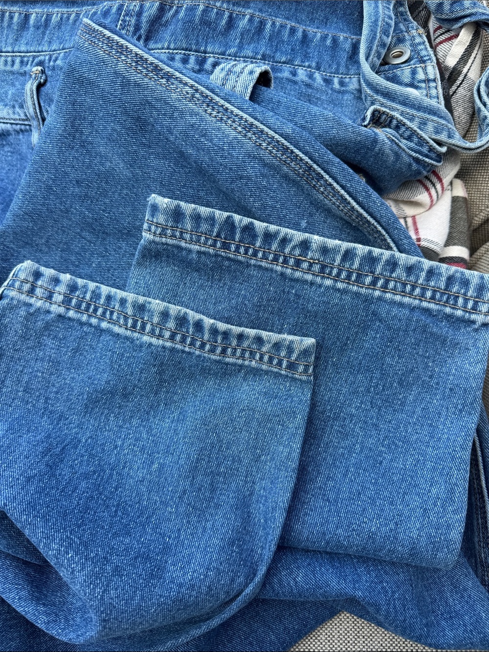 Vintage Men’s Unionbay Overalls Jeans Cargo Size 30 Inseam 32 - Picture 12 of 13